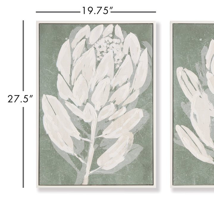 Nature-Inspired Triptych of South African Protea Art