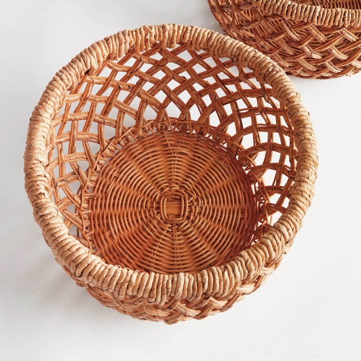 Handwoven Banana Rattan Baskets for Elegant Storage and Decor
