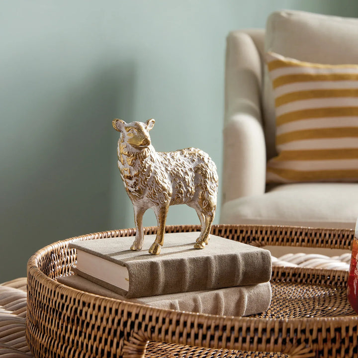 Golden Sheep Sculpture