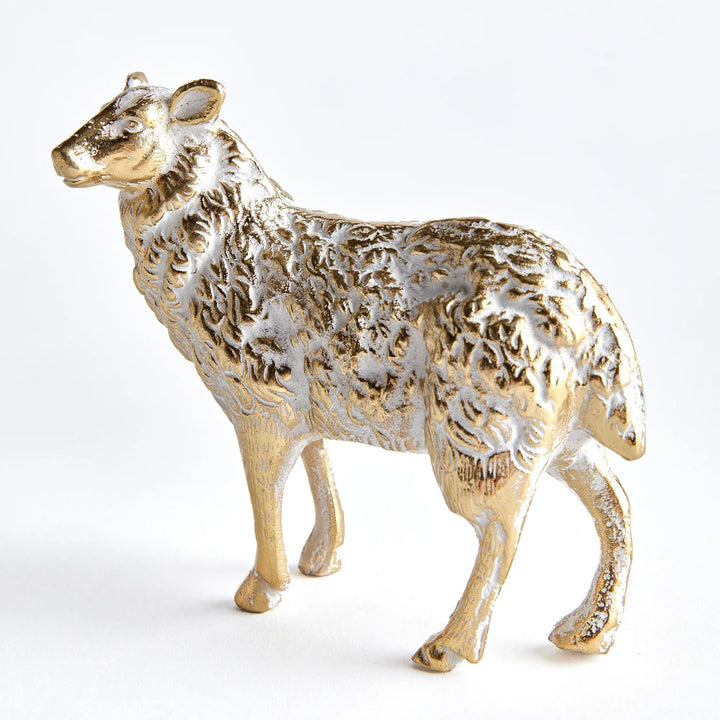 Golden Sheep Sculpture