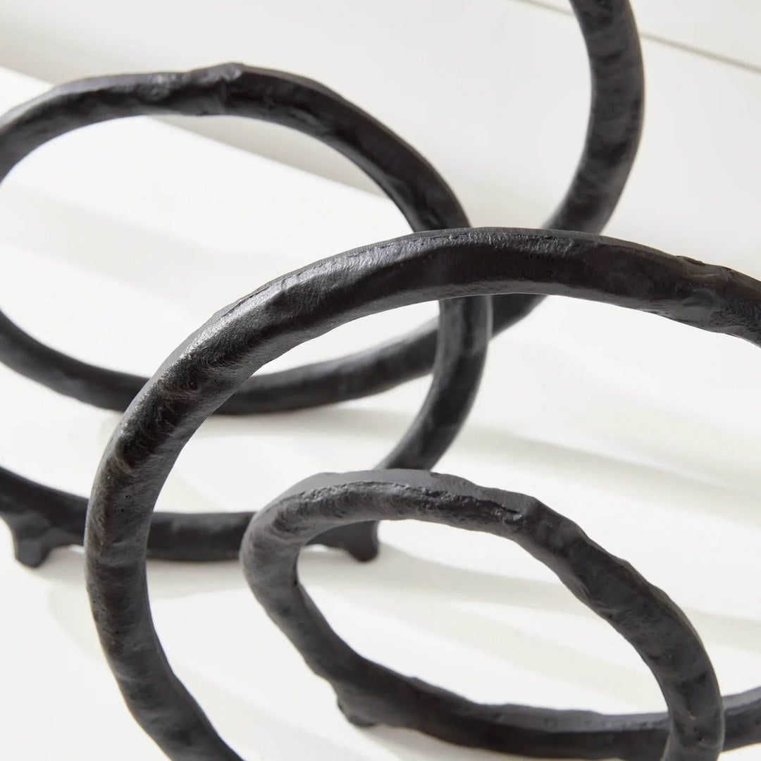 Modern Black and Bronze Sculptures - Set of 2