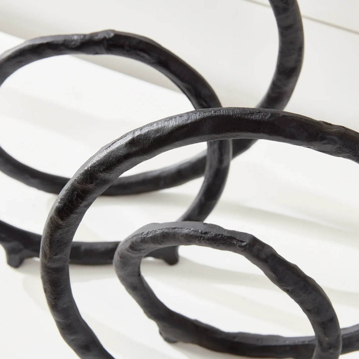 Modern Black and Bronze Sculptures - Set of 2