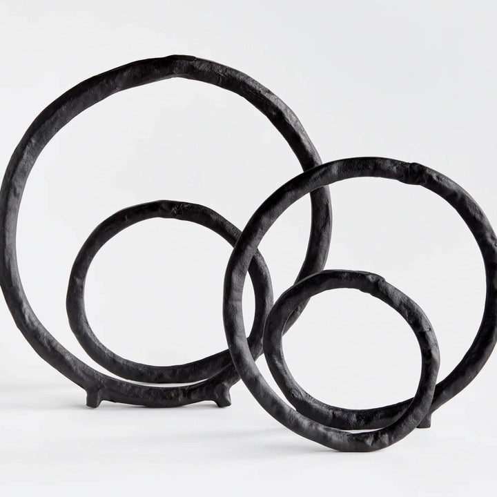 Modern Black and Bronze Sculptures - Set of 2