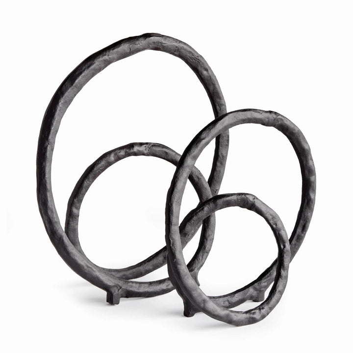 Modern Black and Bronze Sculptures - Set of 2