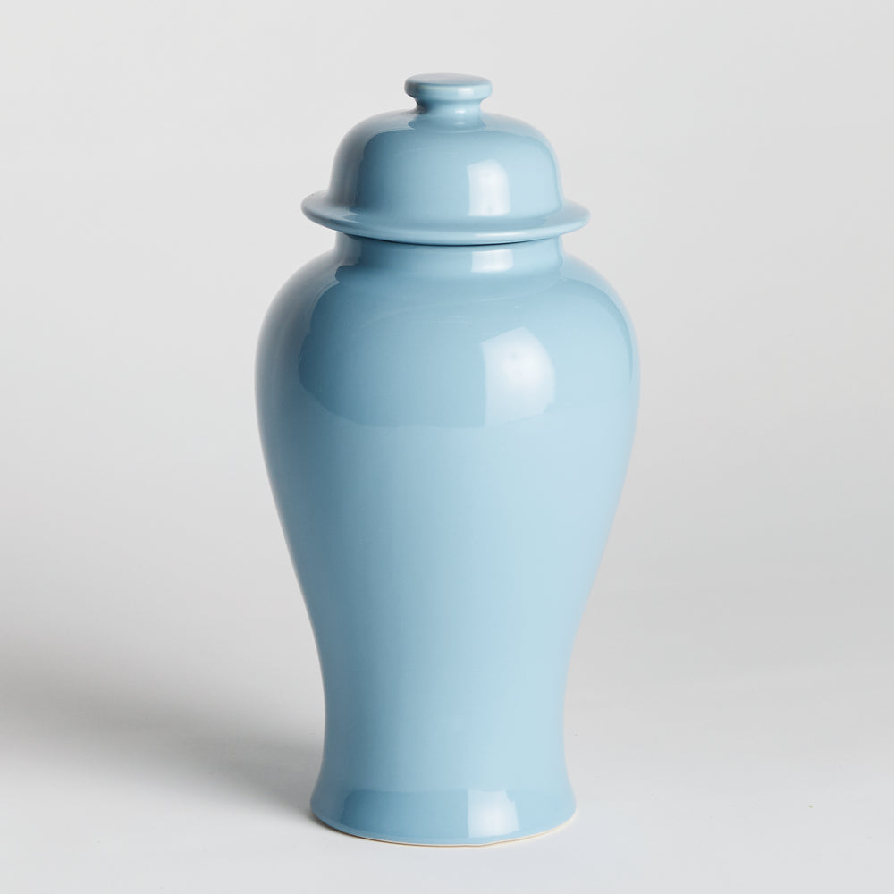 Lili Blue Ceramic Lidded Ginger Jar, Large