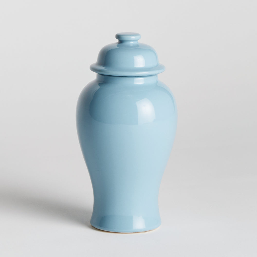 Lili Blue Ceramic Lidded Ginger Jar, Small