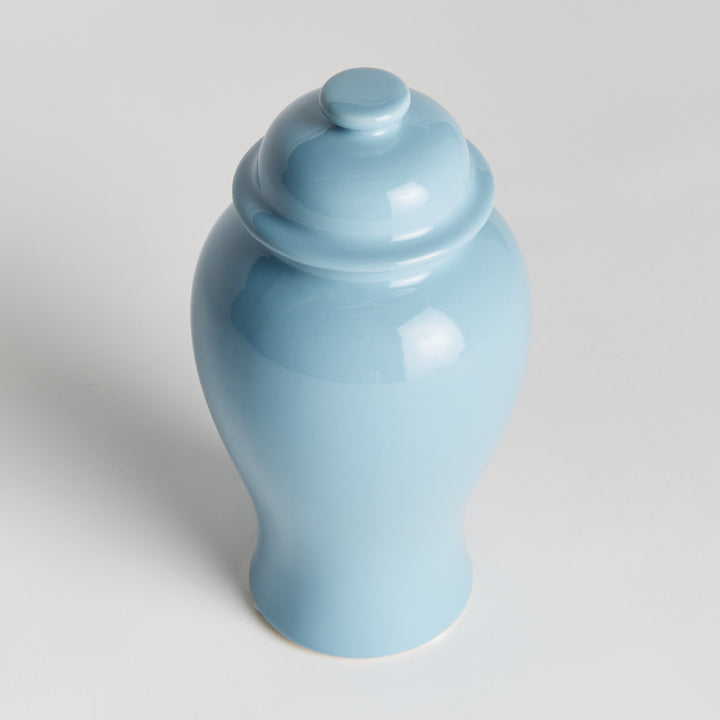 Lili Blue Ceramic Lidded Ginger Jar, Small