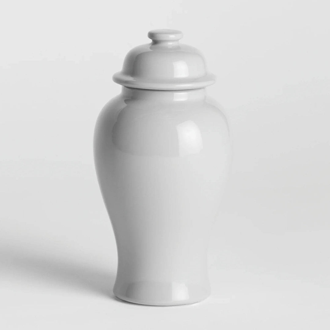 Lili White Ceramic Lidded Mini Ginger Jar