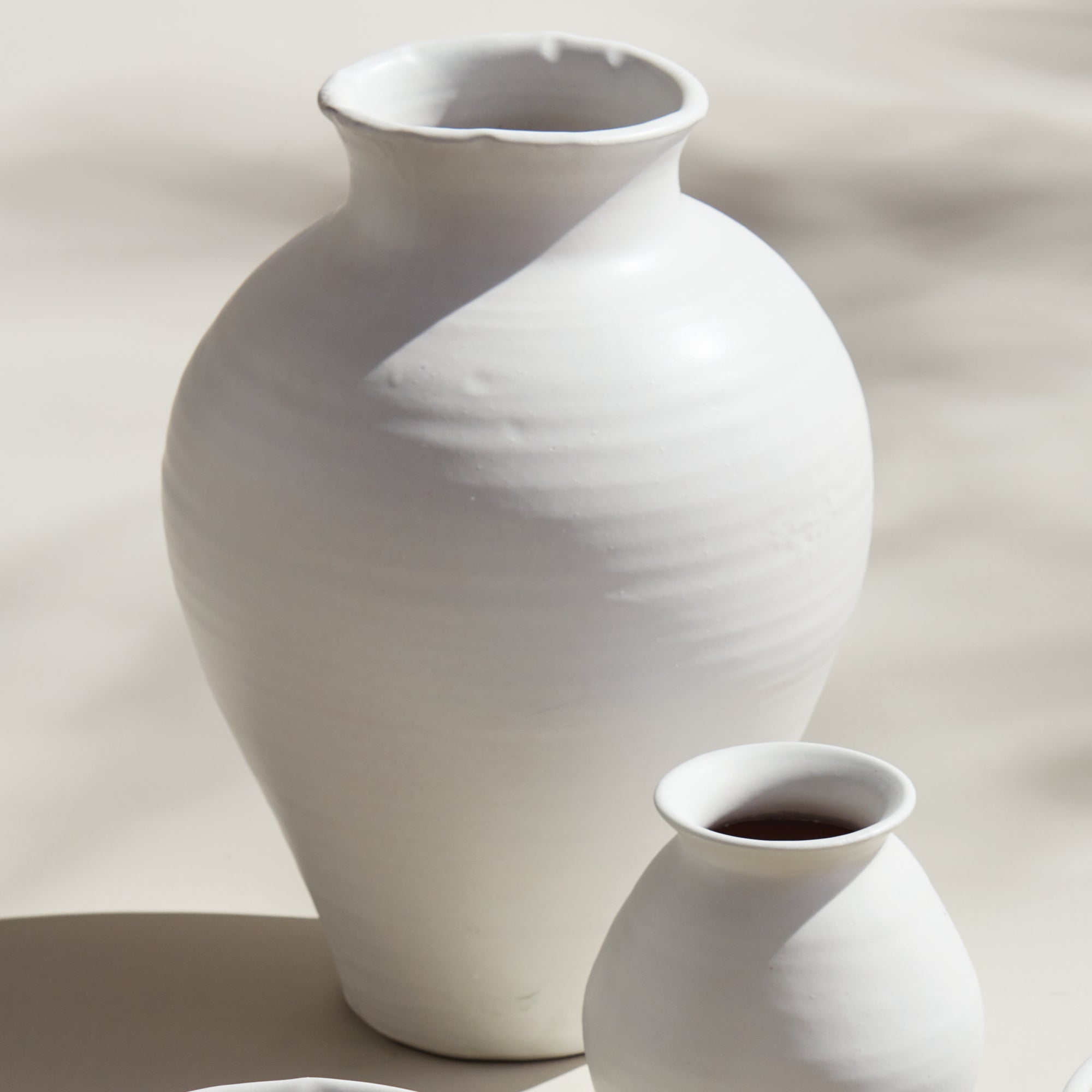 Gloss White Hand-Thrown newest Vase