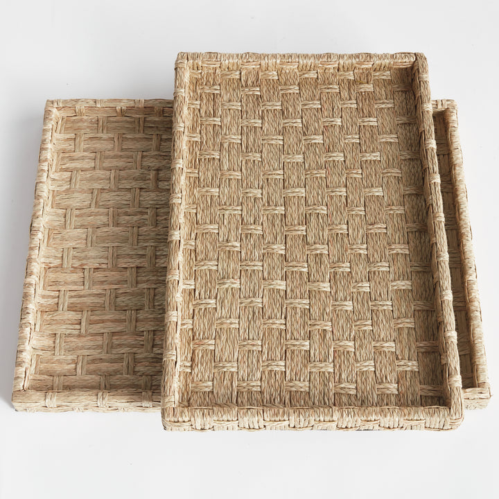 Small Handwoven Seagrass Nesting Trays