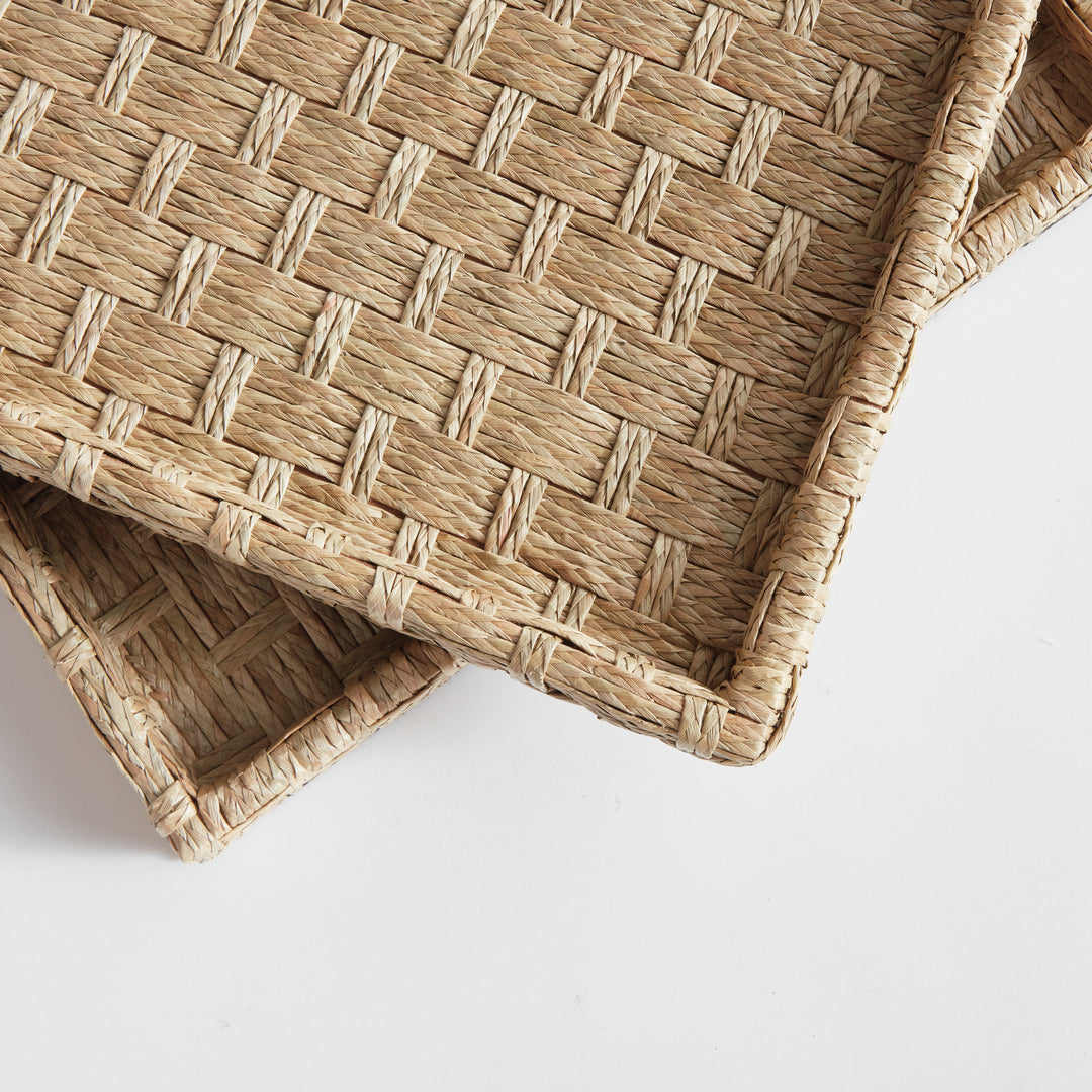 Small Handwoven Seagrass Nesting Trays