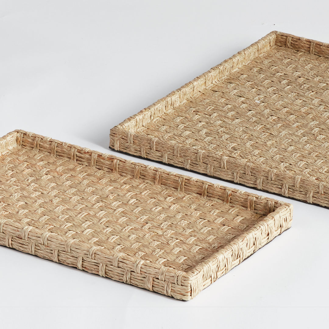 Large Handwoven Seagrass Nesting Trays