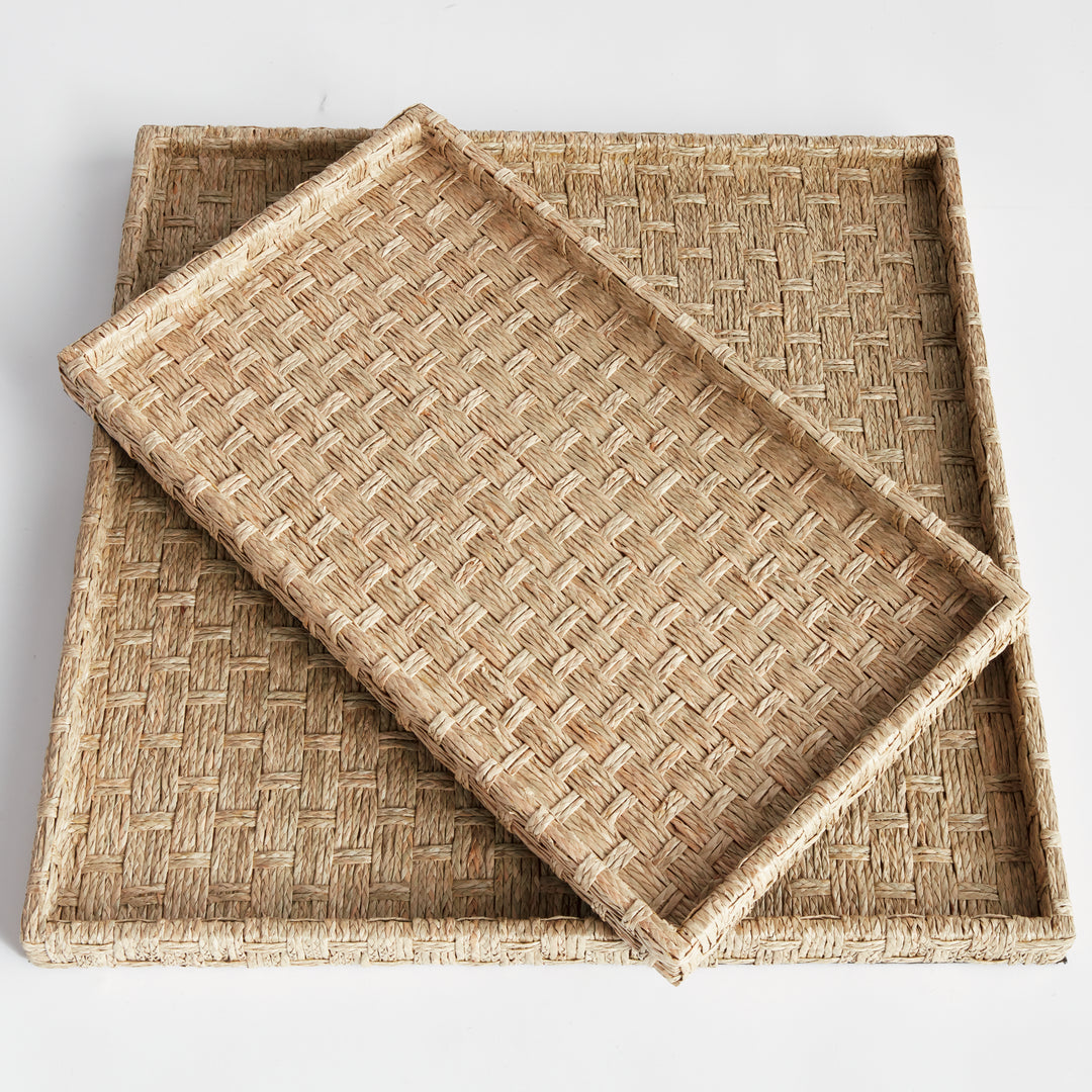 Large Handwoven Seagrass Nesting Trays