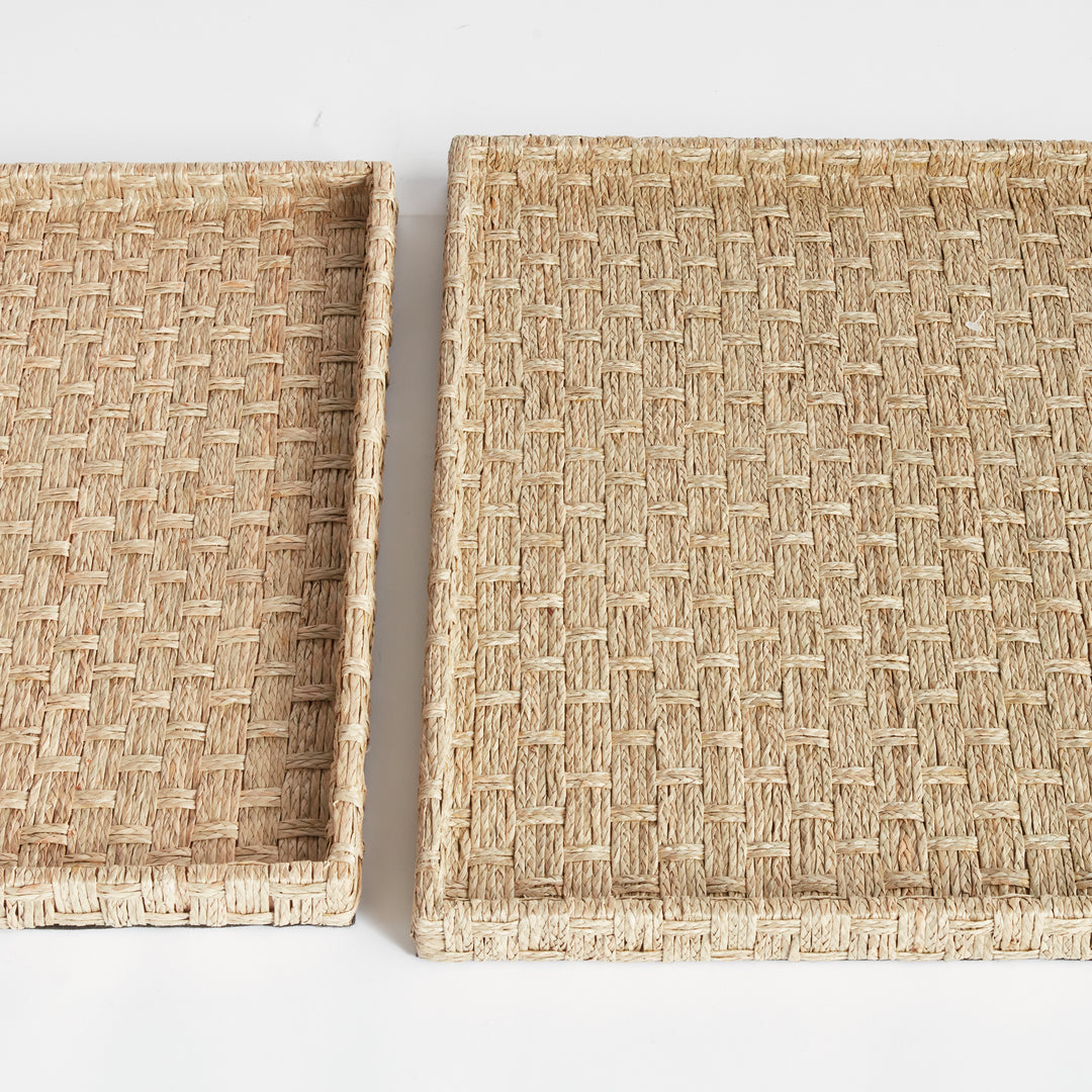 Large Handwoven Seagrass Nesting Trays