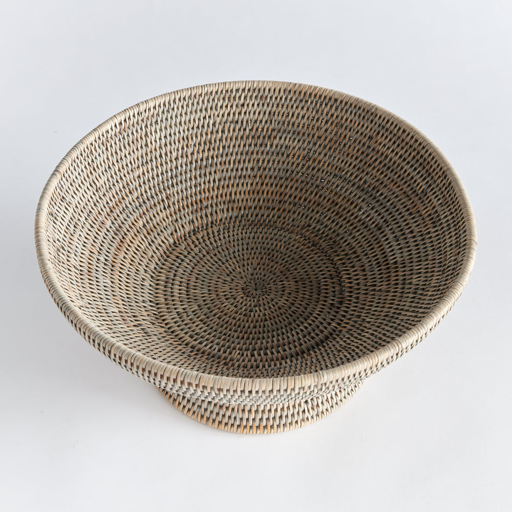 Burma Handwoven Gray Centerpiece Bowl