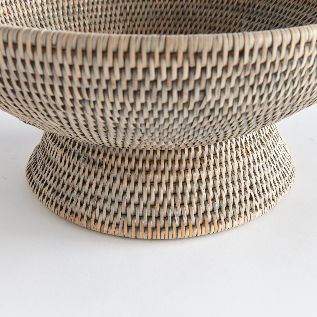 Burma Handwoven Gray Centerpiece Bowl