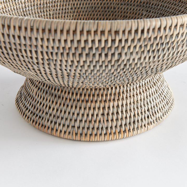 Burma Handwoven Gray Centerpiece Bowl