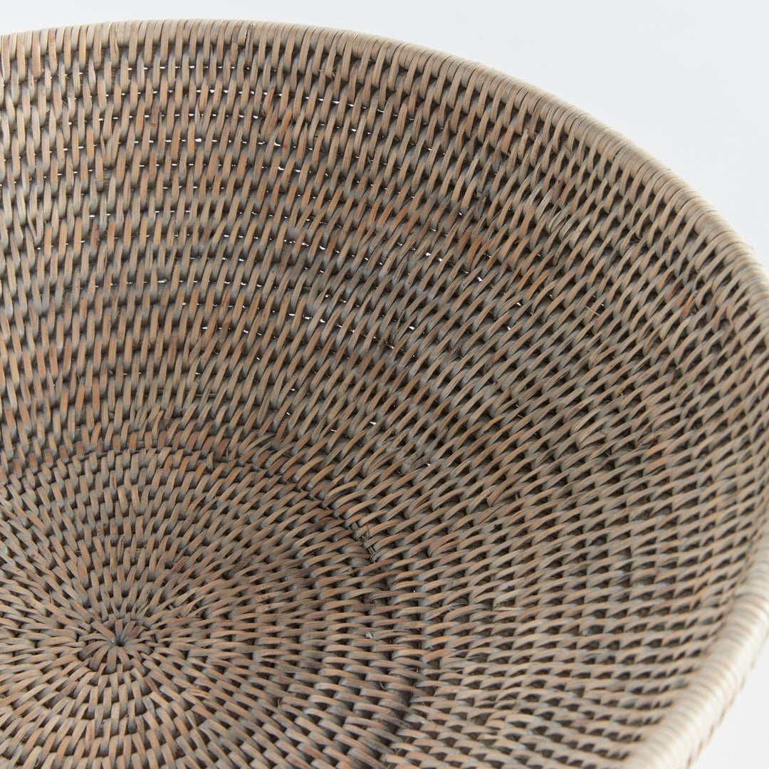 Burma Handwoven Gray Centerpiece Bowl