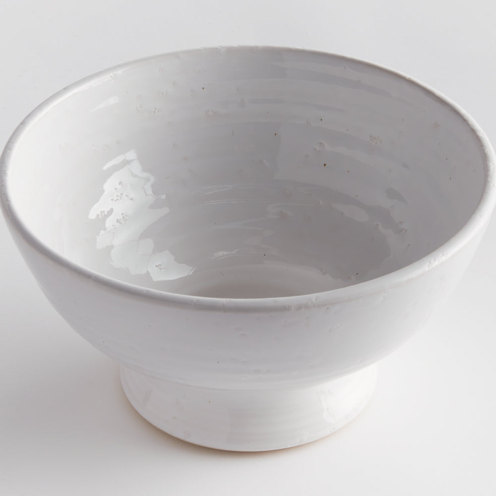 Small Handmade White Terracotta Decorative Bowl