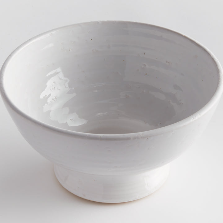 Small Handmade White Terracotta Decorative Bowl