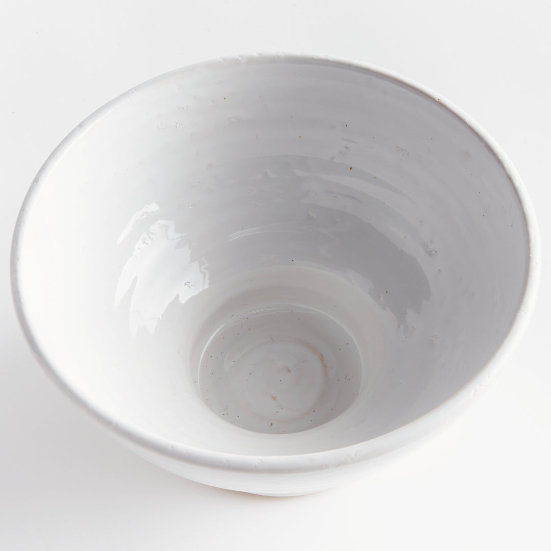 Small Handmade White Terracotta Decorative Bowl