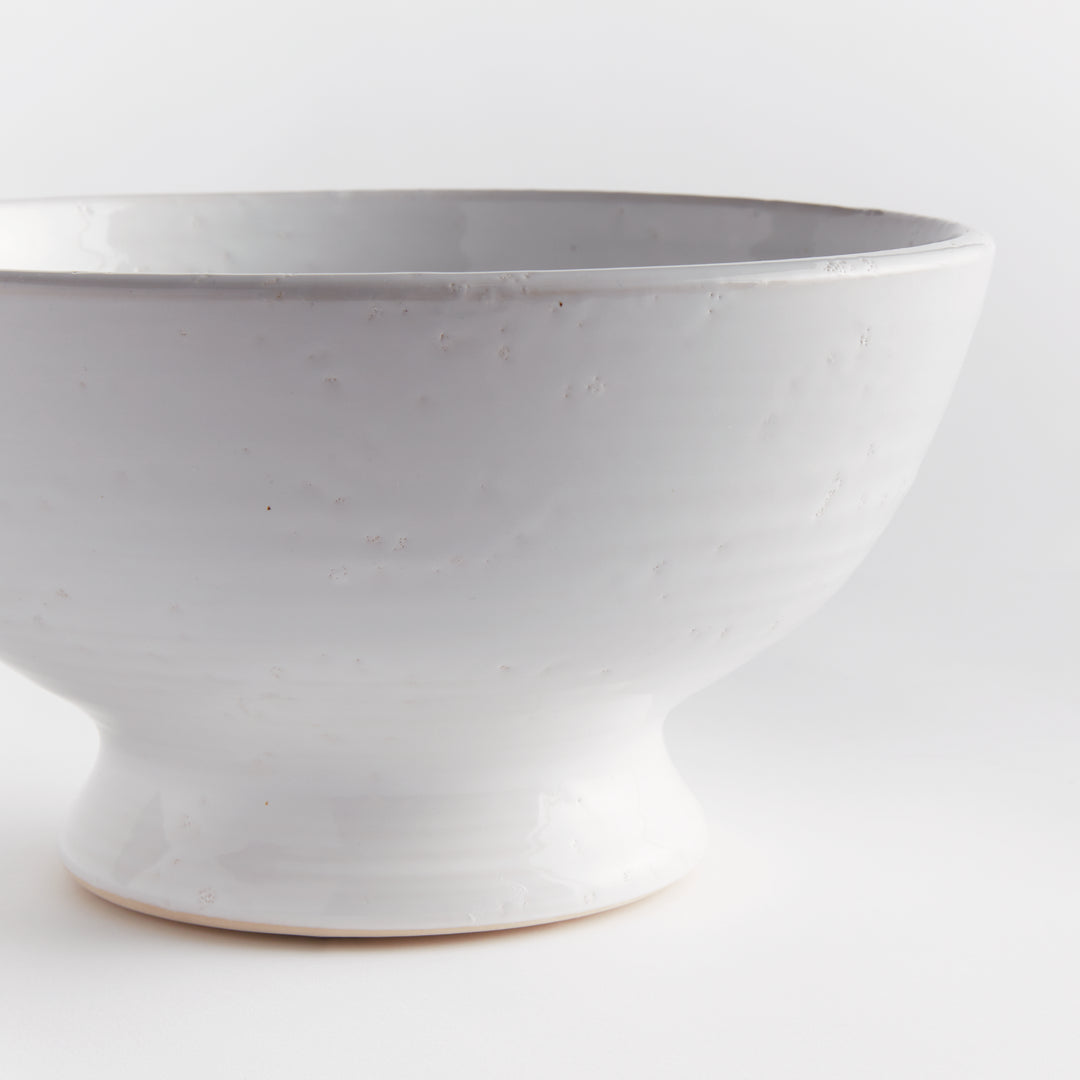 Small Handmade White Terracotta Decorative Bowl