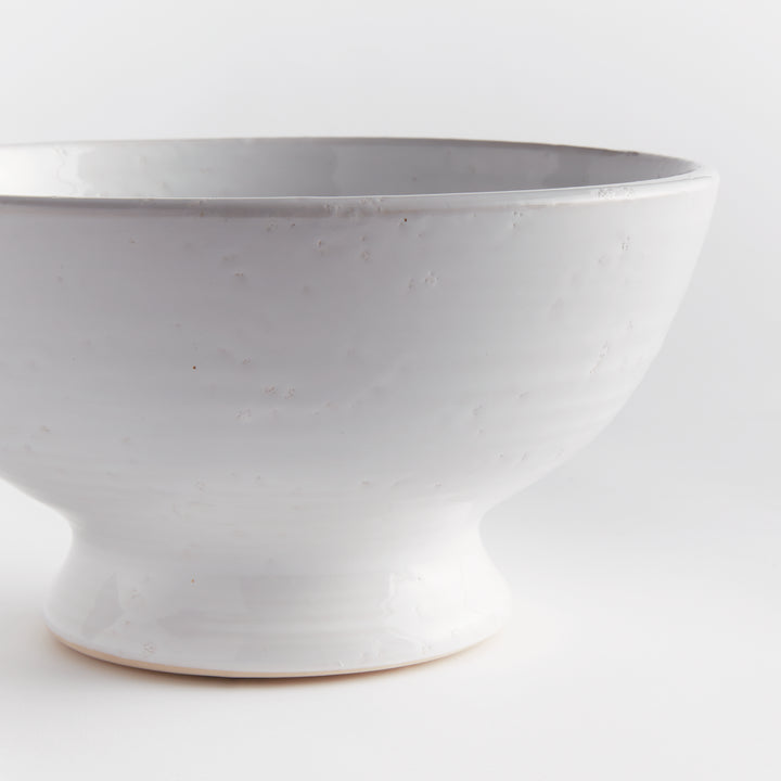 Small Handmade White Terracotta Decorative Bowl