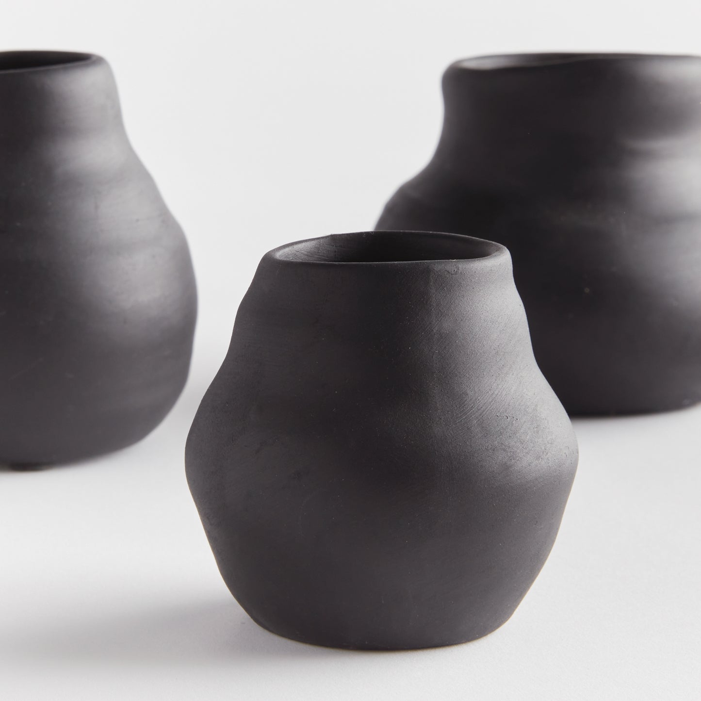 Bud Vases, in Matte Black