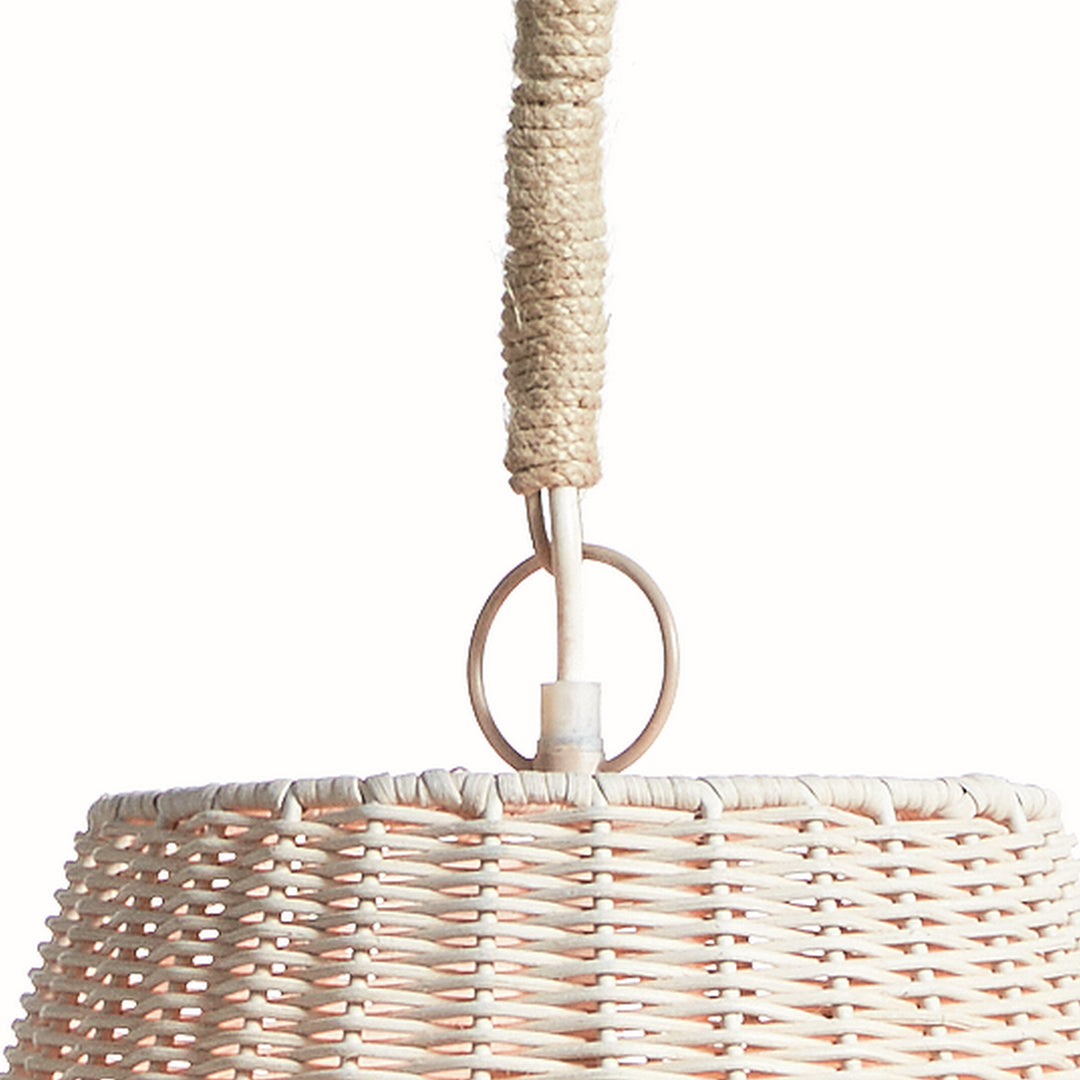 Small Hand Woven Rattan Pendant Light