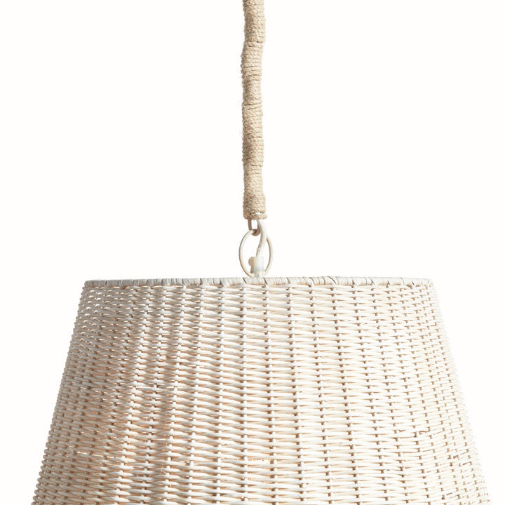 Hand-Woven Rattan Pendant Light for Large Spaces