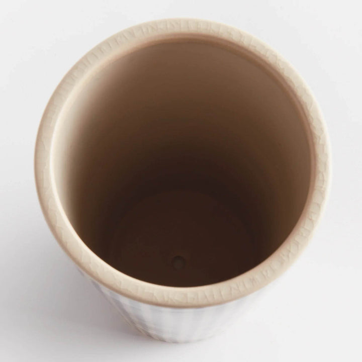 Modern Black and White Ceramic Vase Above