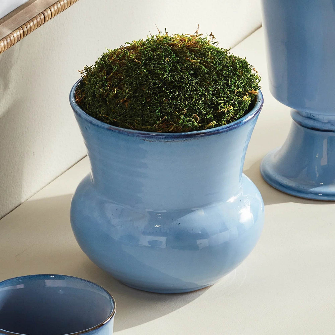 Large Blue Reactive Glaze Stoneware Plant Pot - Delamere Design