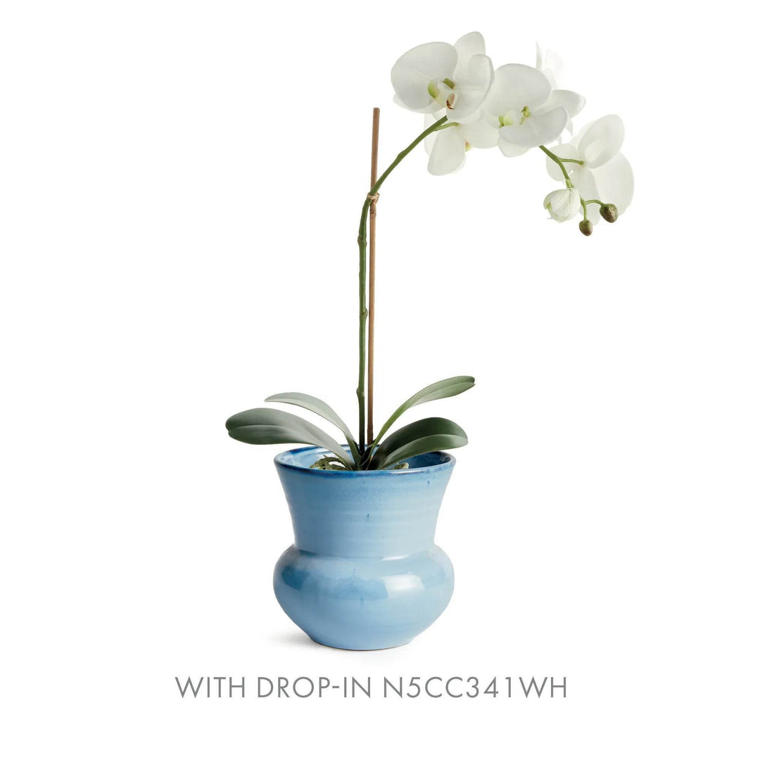 Large Blue Reactive Glaze Stoneware Plant Pot - Delamere Design