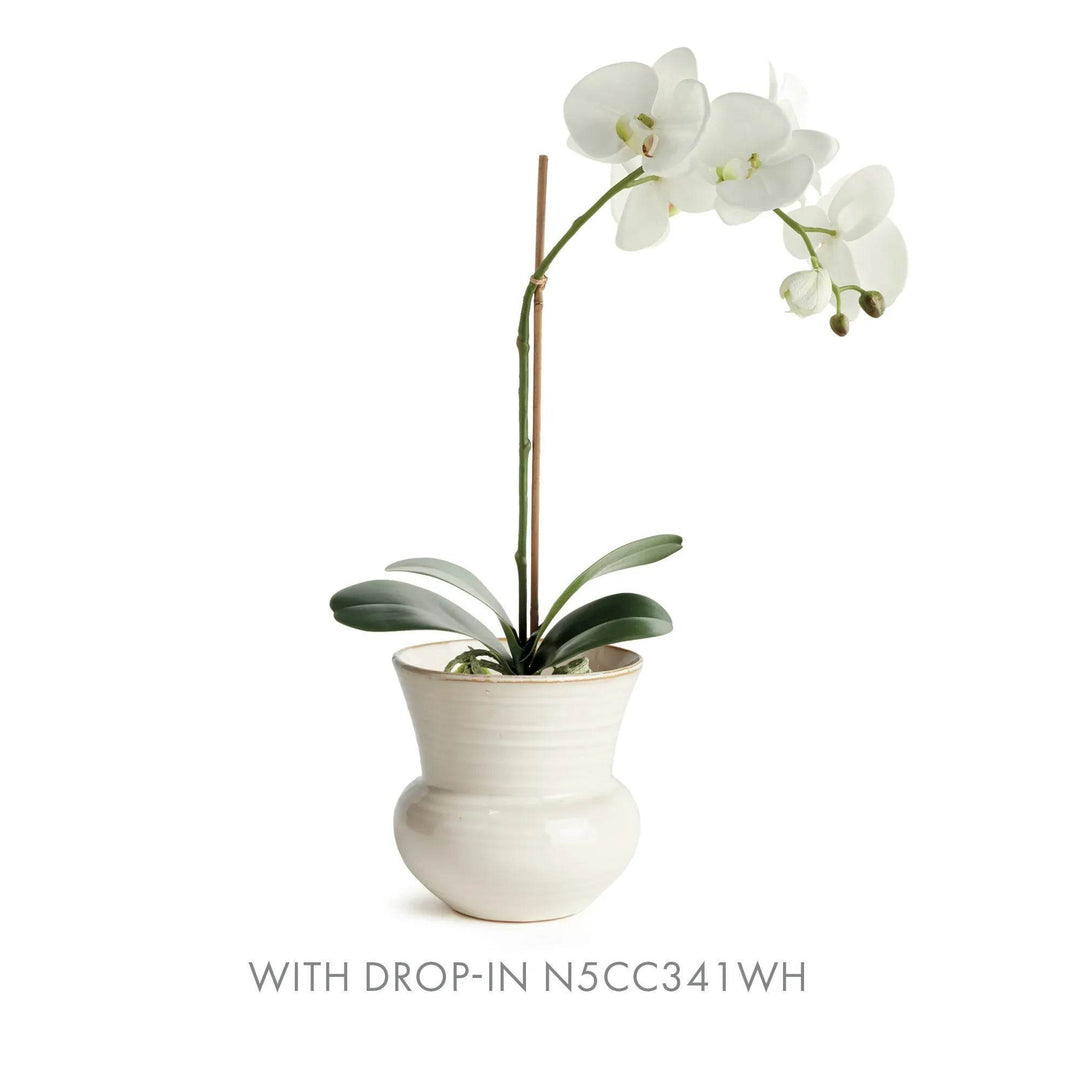 Cream Reactive Glaze Stoneware Planter Pot
