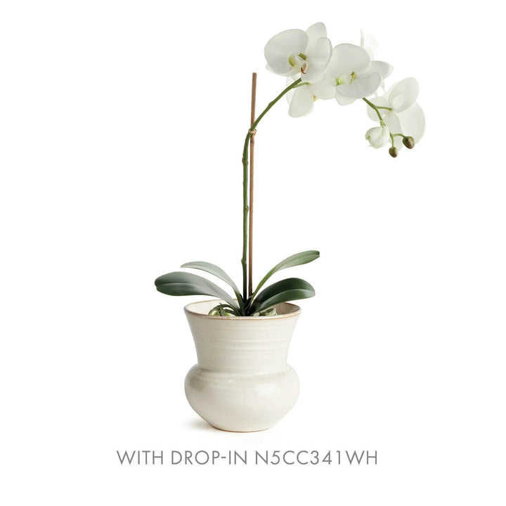 Cream Reactive Glaze Stoneware Planter Pot