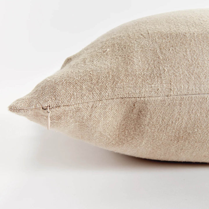 Black and Yellow Flax European Linen Pillow 24x24 with Insert
