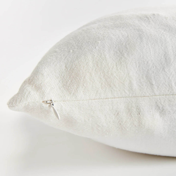 Coastal Navy Linen Throw Pillow 24 Inch with Insert