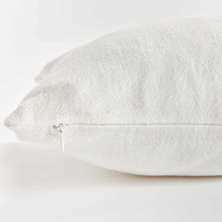 Coastal Navy Flax Lumbar Pillow for Relaxed Interiors