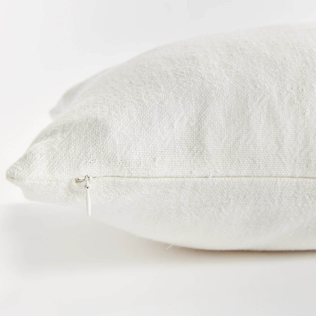 Coastal Navy Flax Lumbar Pillow for Relaxed Interiors