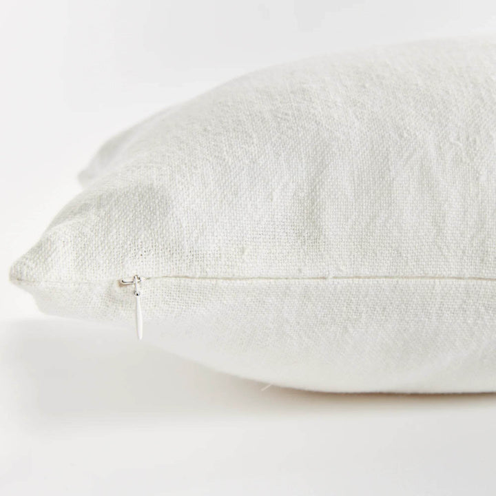 Coastal Navy Flax Lumbar Pillow for Relaxed Interiors