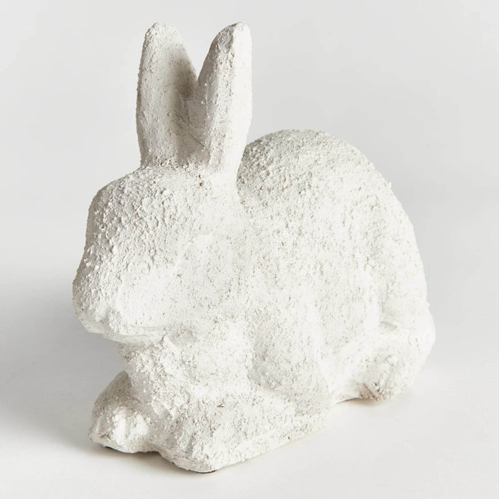 Large Weathered Garden Rabbit - Limestone Finish Terracotta - Delamere Design