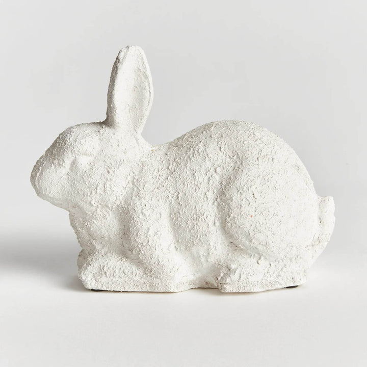 Large Weathered Garden Rabbit - Limestone Finish Terracotta - Delamere Design