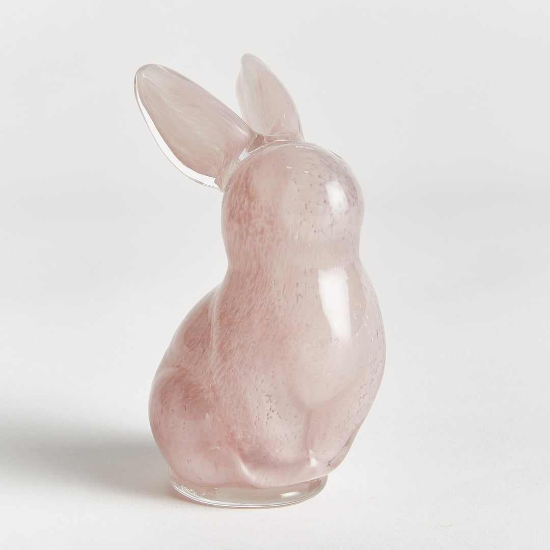 Pink rabbit object on a light gray background
