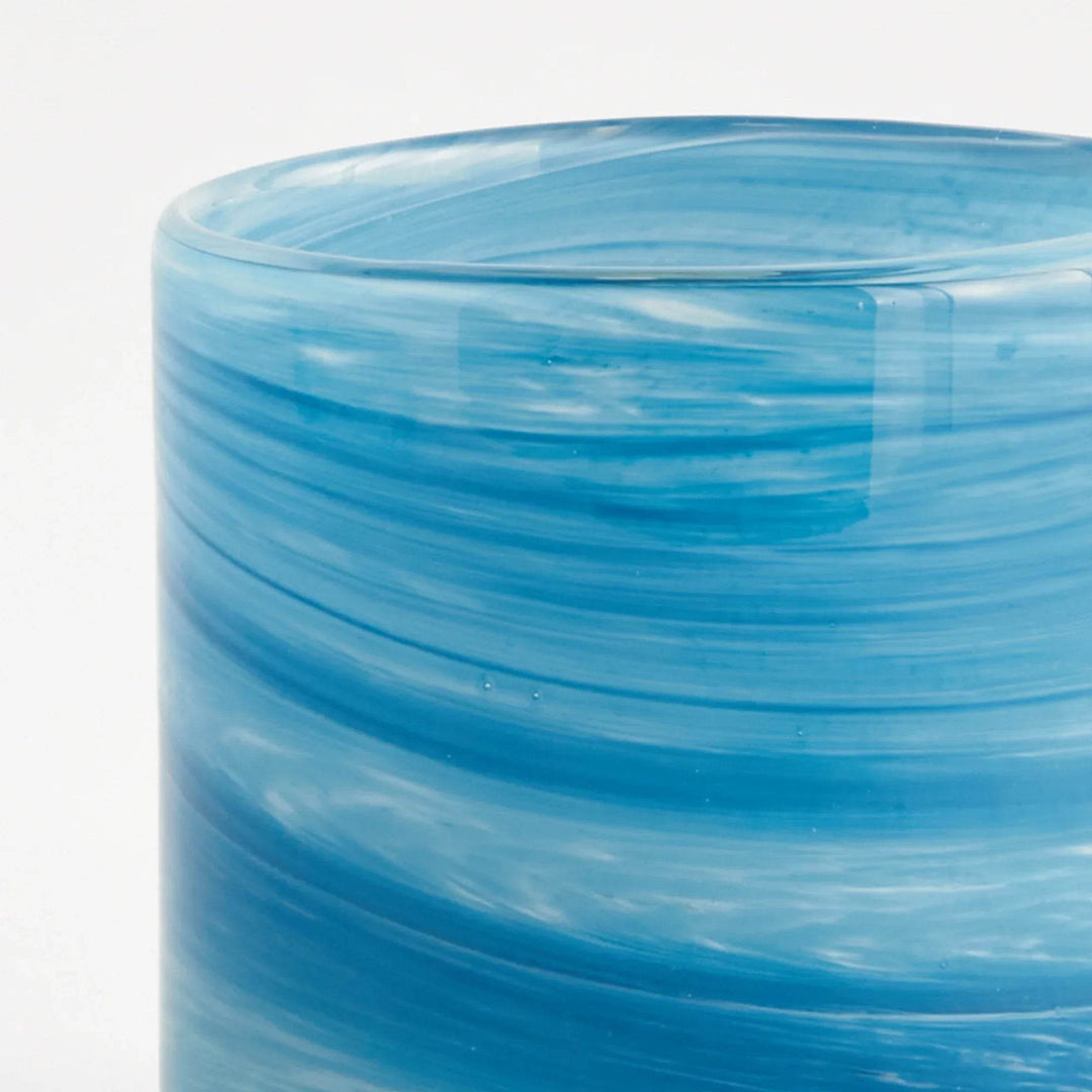 Modern Seaside Glass Hurricane Candle Holder - Barclay Butera