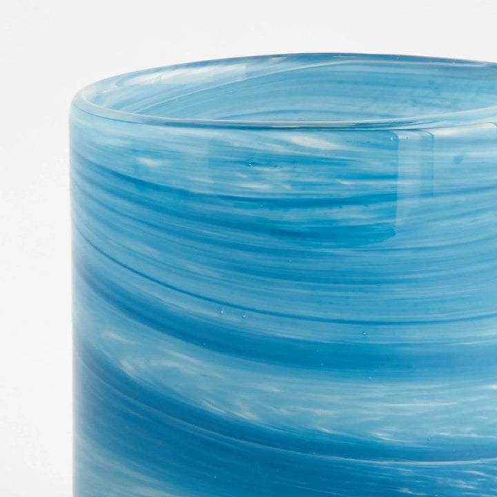 Modern Seaside Glass Hurricane Candle Holder - Barclay Butera