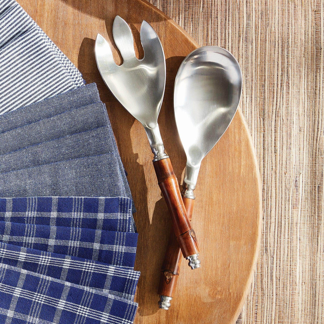 Modern Barclay Butera Bamboo Salad Servers - Set of 2