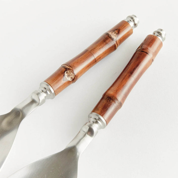 Modern Barclay Butera Bamboo Salad Servers - Set of 2