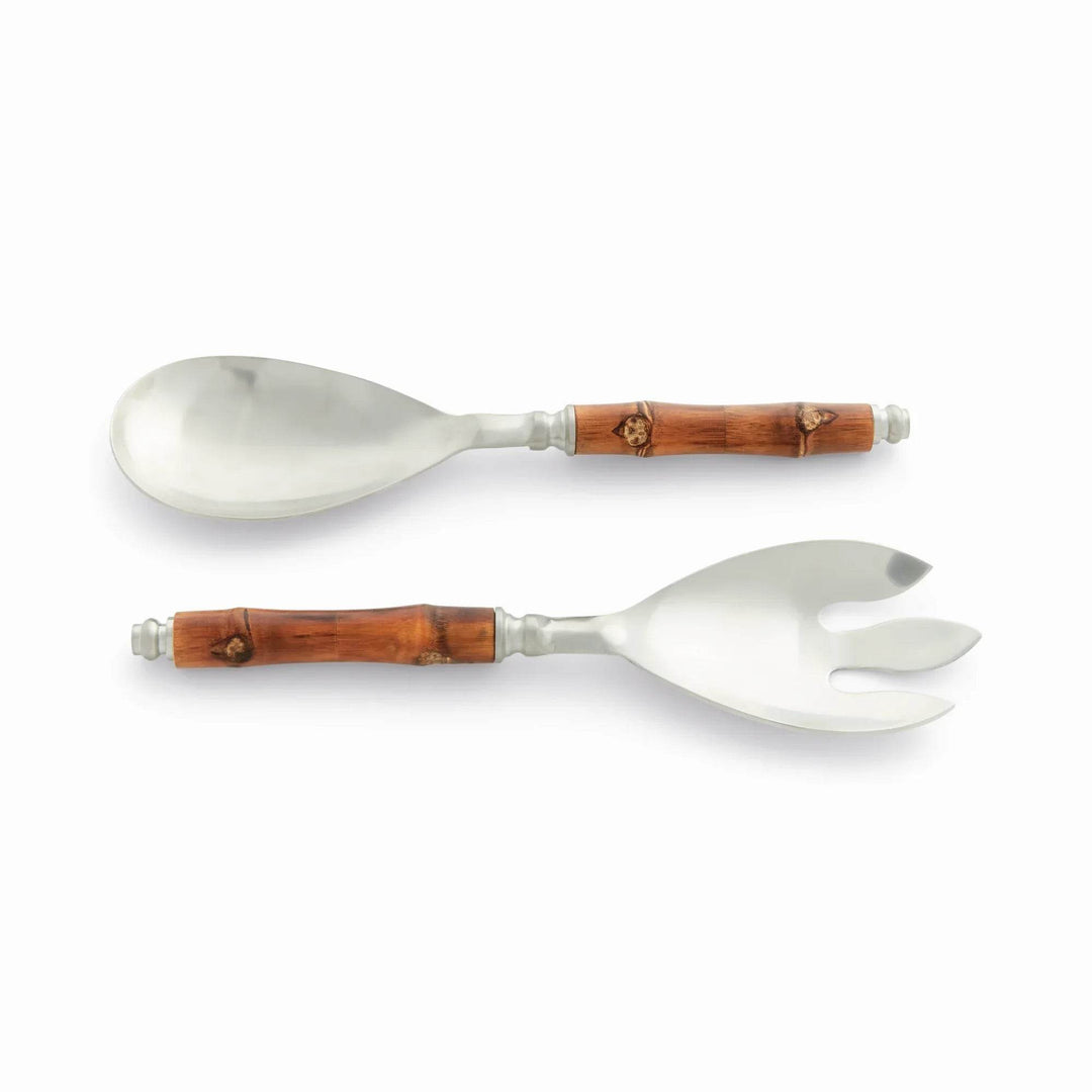 Modern Barclay Butera Bamboo Salad Servers - Set of 2