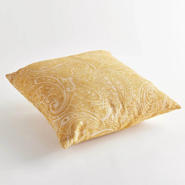 Luxury Golden Jacquard Indoor-Outdoor Pillow, 24"