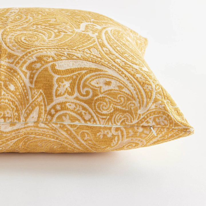 Luxury Golden Jacquard Indoor-Outdoor Pillow, 24"